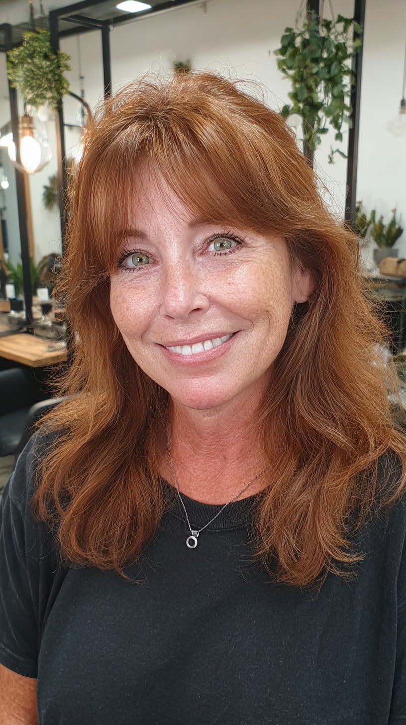 Cortes de cabelo médios e desgrenhados para mulheres com mais de 50 anos:guia de estilo 2026 
