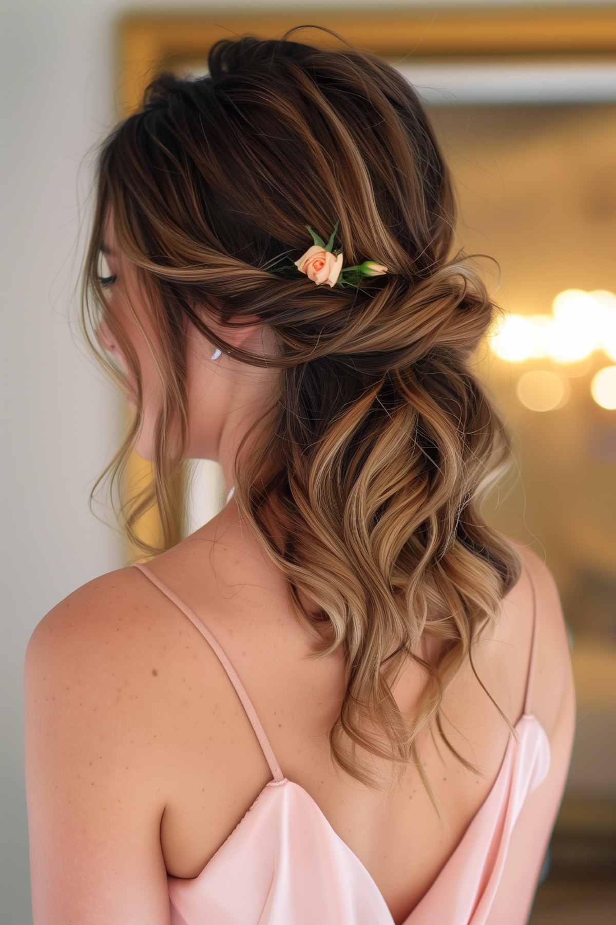 Penteados elegantes de comprimento médio para eventos formais | Tendências para 2026 