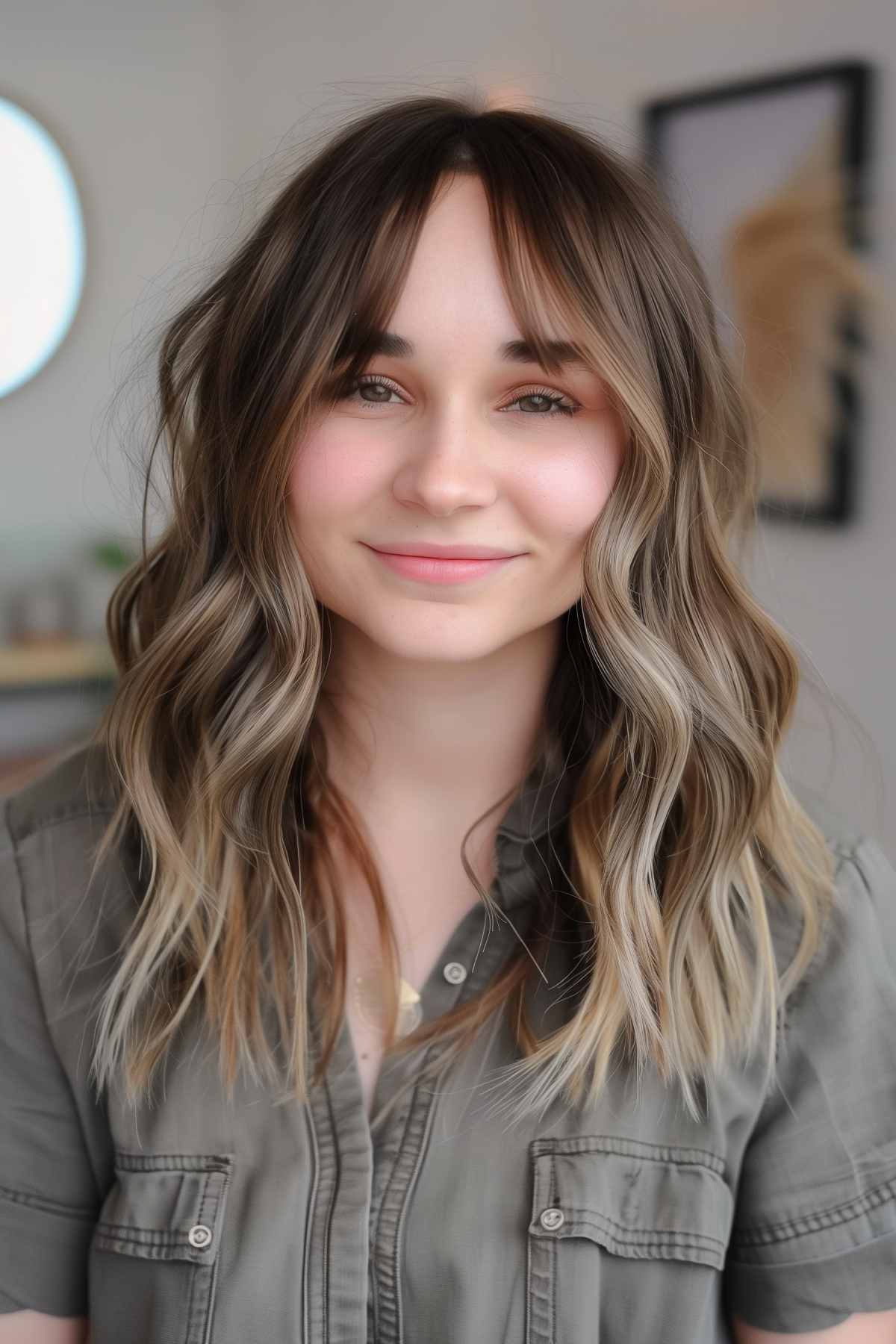 Coiffures Choppy Shag pour cheveux moyens :tendances et style (2026)
