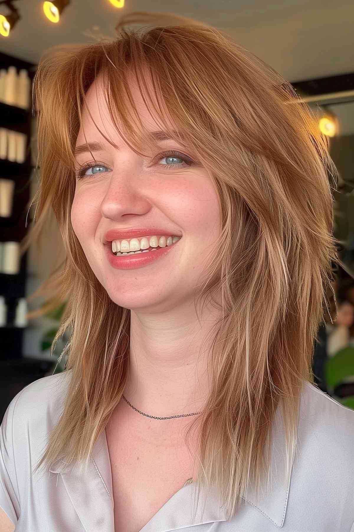 Coiffures Choppy Shag pour cheveux moyens :tendances et style (2026)