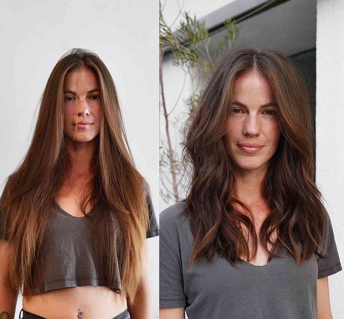 43 superbes couches de cadrage du visage pour améliorer les cheveux moyens 