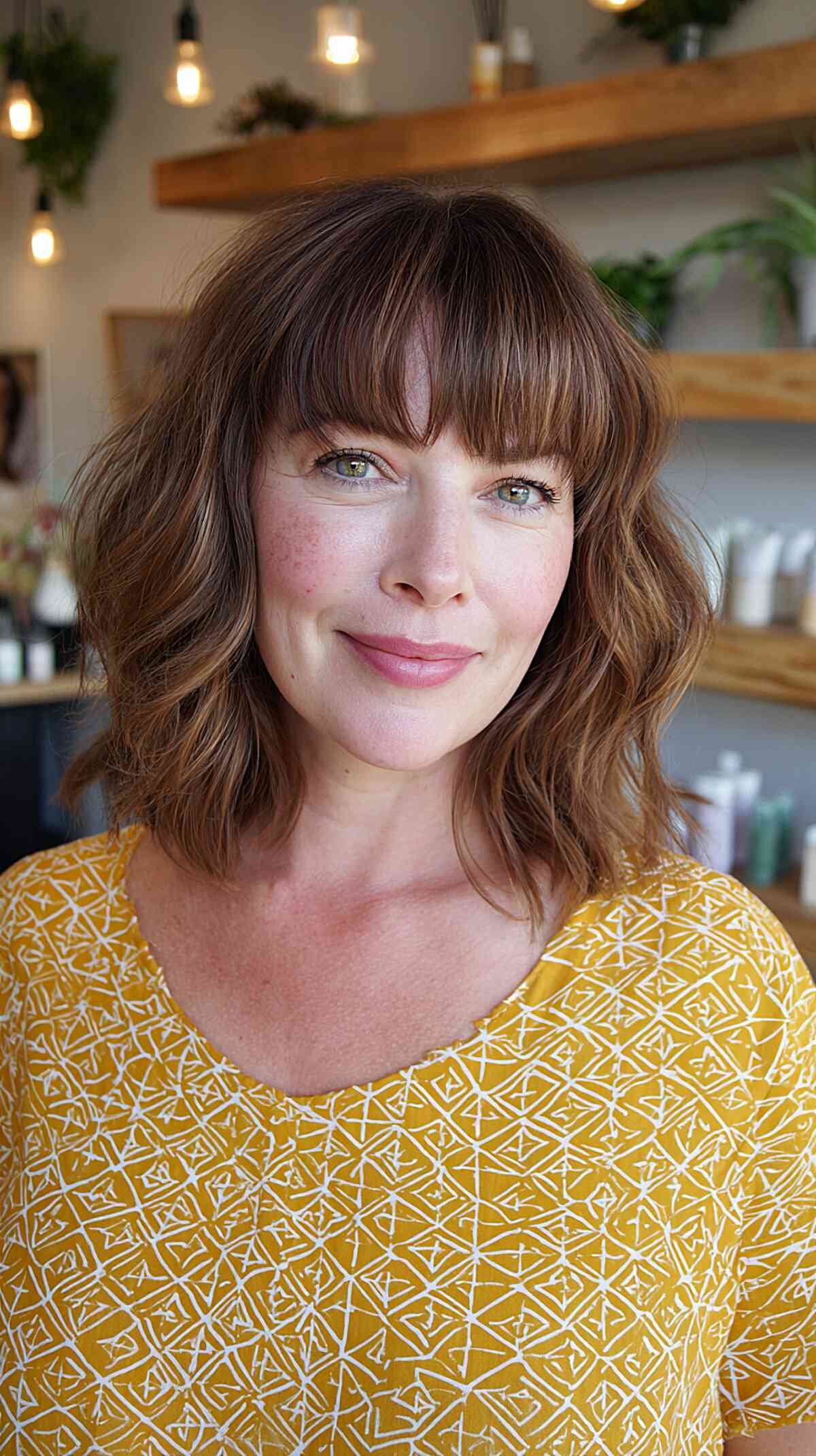 Coiffures Shaggy moyennes élégantes pour les femmes de plus de 60 ans | [Votre marque] 