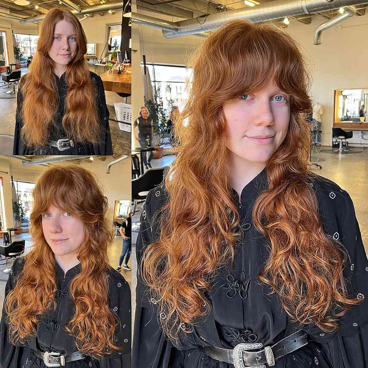 Coiffures longues et hirsutes pour cheveux épais :33 idées élégantes