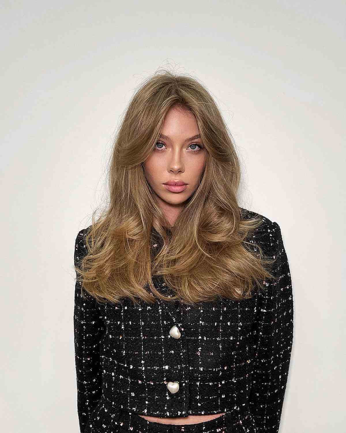 Cabelo comprido com franja de cortina:34 ideias elegantes e dicas de estilo 