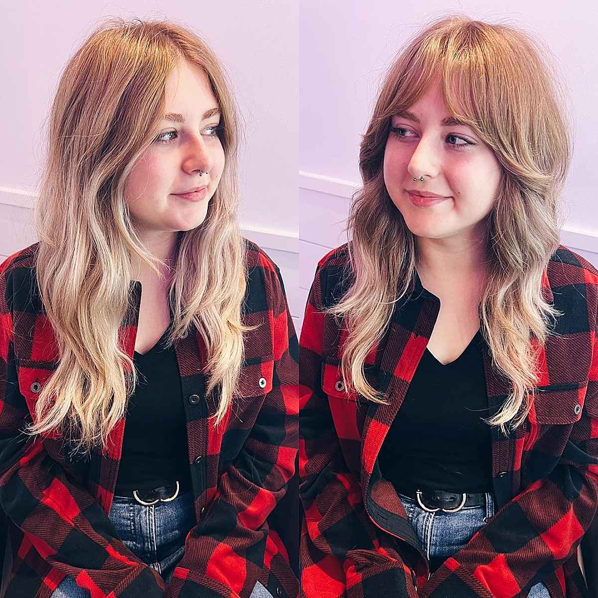 Cabelo comprido com franja de cortina:34 ideias elegantes e dicas de estilo 