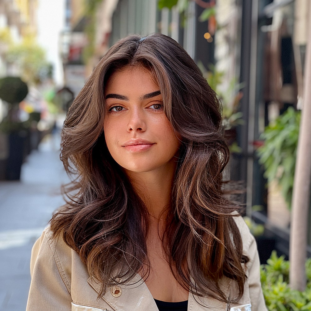 Coupes de cheveux longues en couches pour visages ronds :guide de style 2026 
