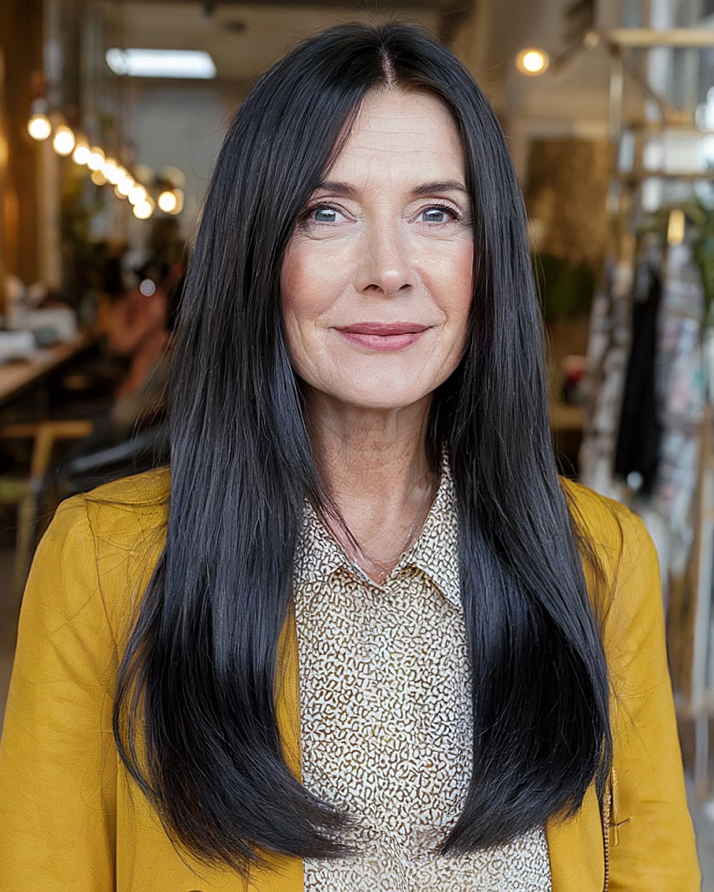 Peinados elegantes, largos y rectos para mujeres mayores de 60 años | Consejos de expertos 