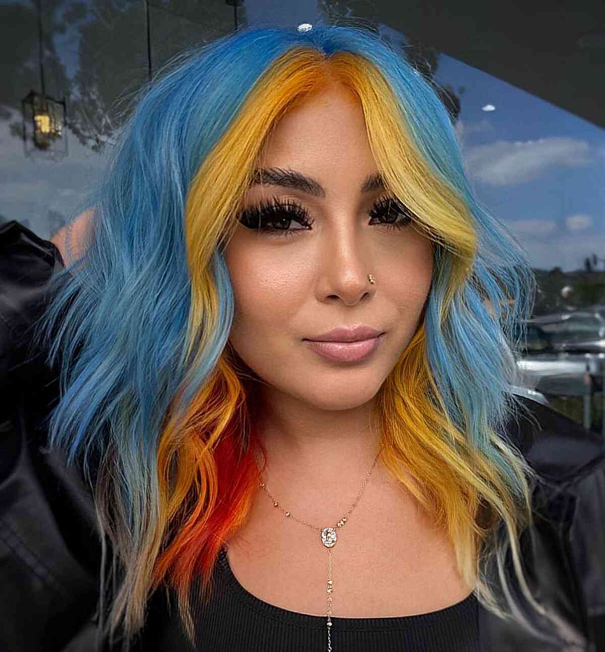 Idées de couleurs de cheveux en balayage bleu :35 looks et tendances époustouflants