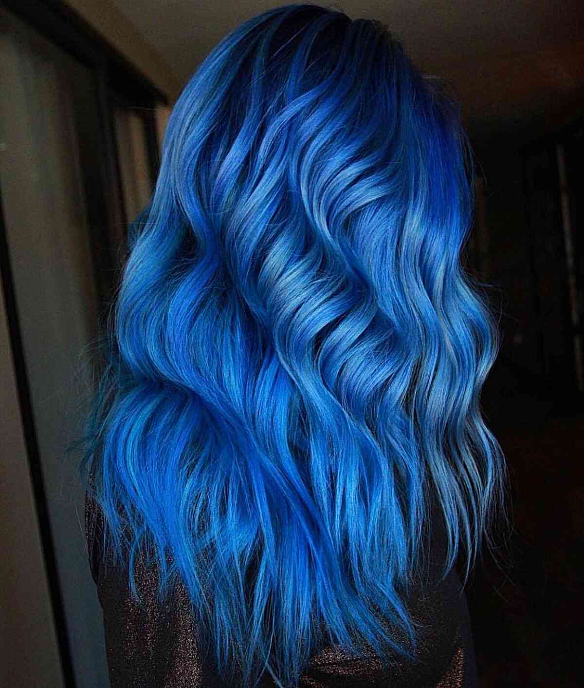 Idées de couleurs de cheveux en balayage bleu :35 looks et tendances époustouflants