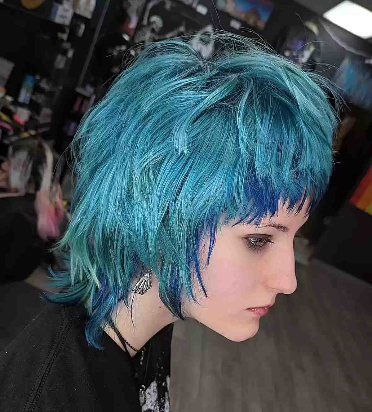 Idées de couleurs de cheveux en balayage bleu :35 looks et tendances époustouflants