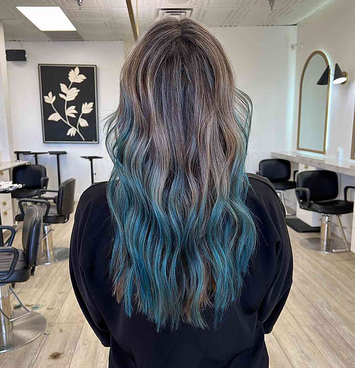 Idées de couleurs de cheveux en balayage bleu :35 looks et tendances époustouflants