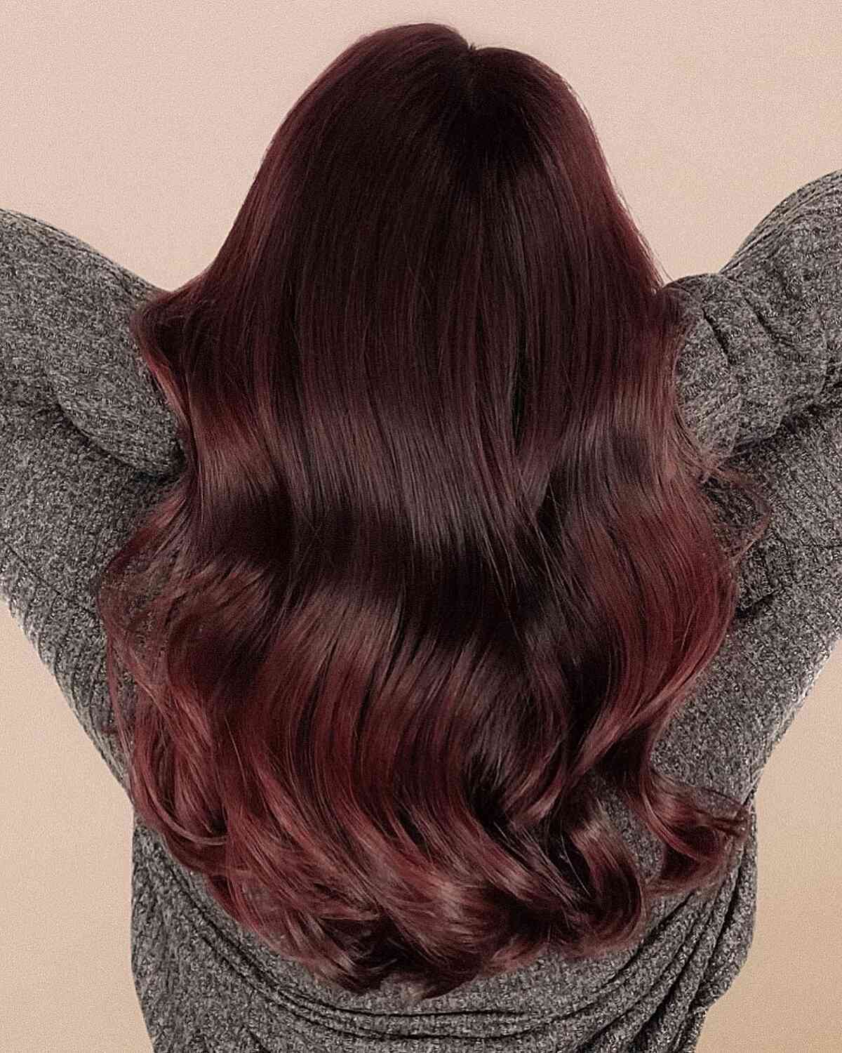 Couleur de cheveux Cherry Cola :29 exemples époustouflants et conseils de coiffure 