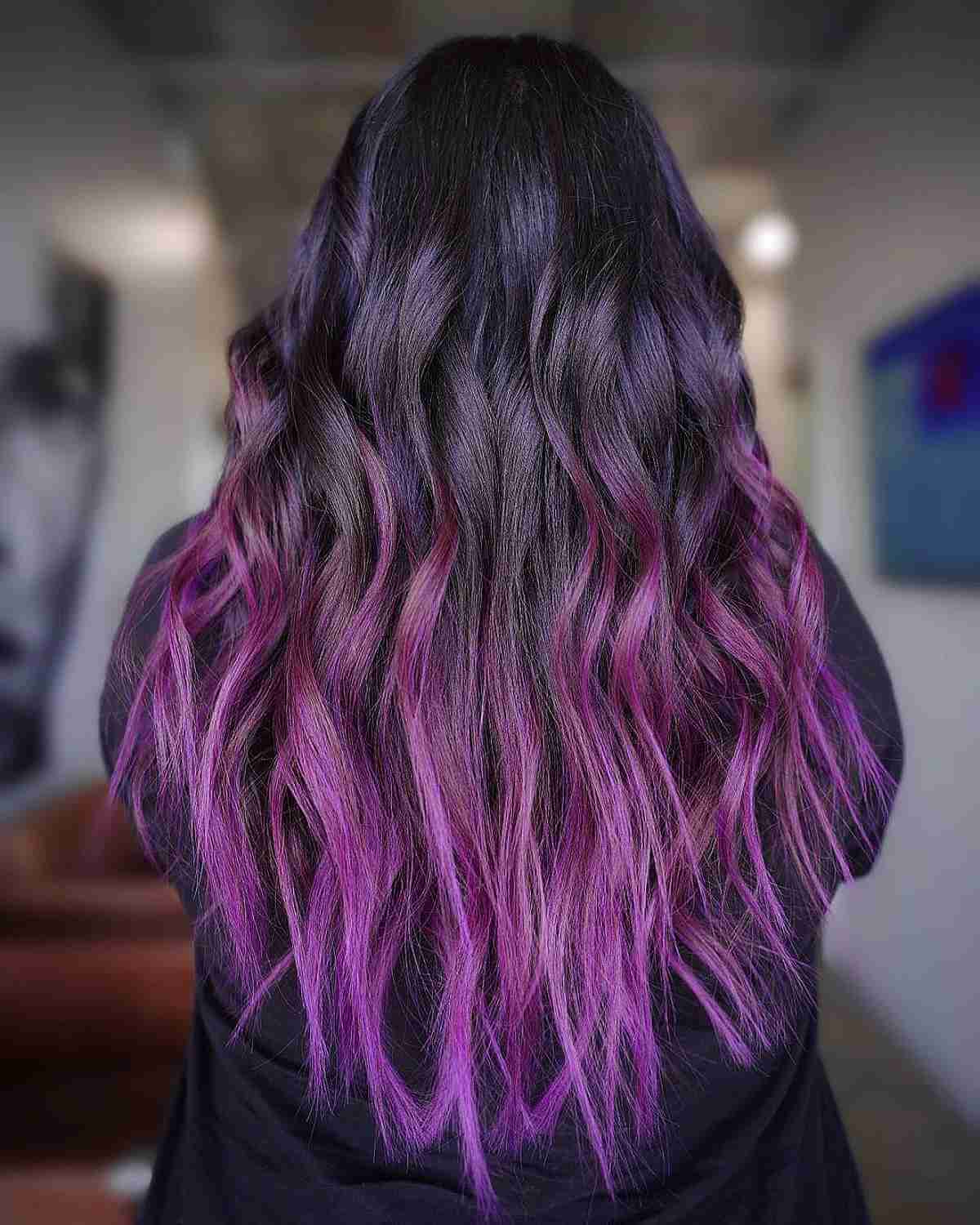 Balayage violet :21 looks époustouflants et conseils d experts