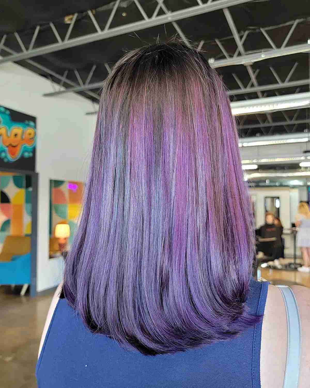 Balayage violet :21 looks époustouflants et conseils d experts