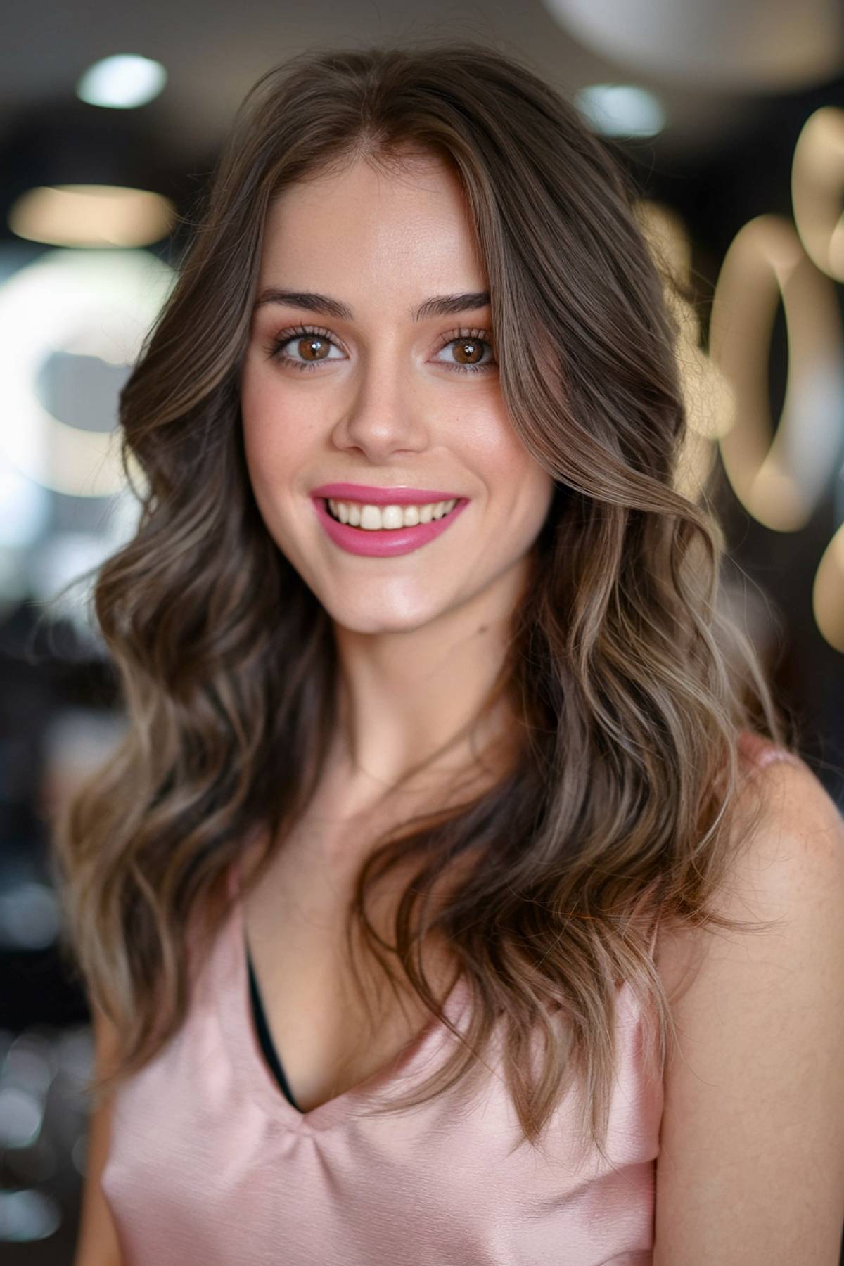 Tendances des coupes de cheveux bruns ondulés et des idées de couleurs pour 2026