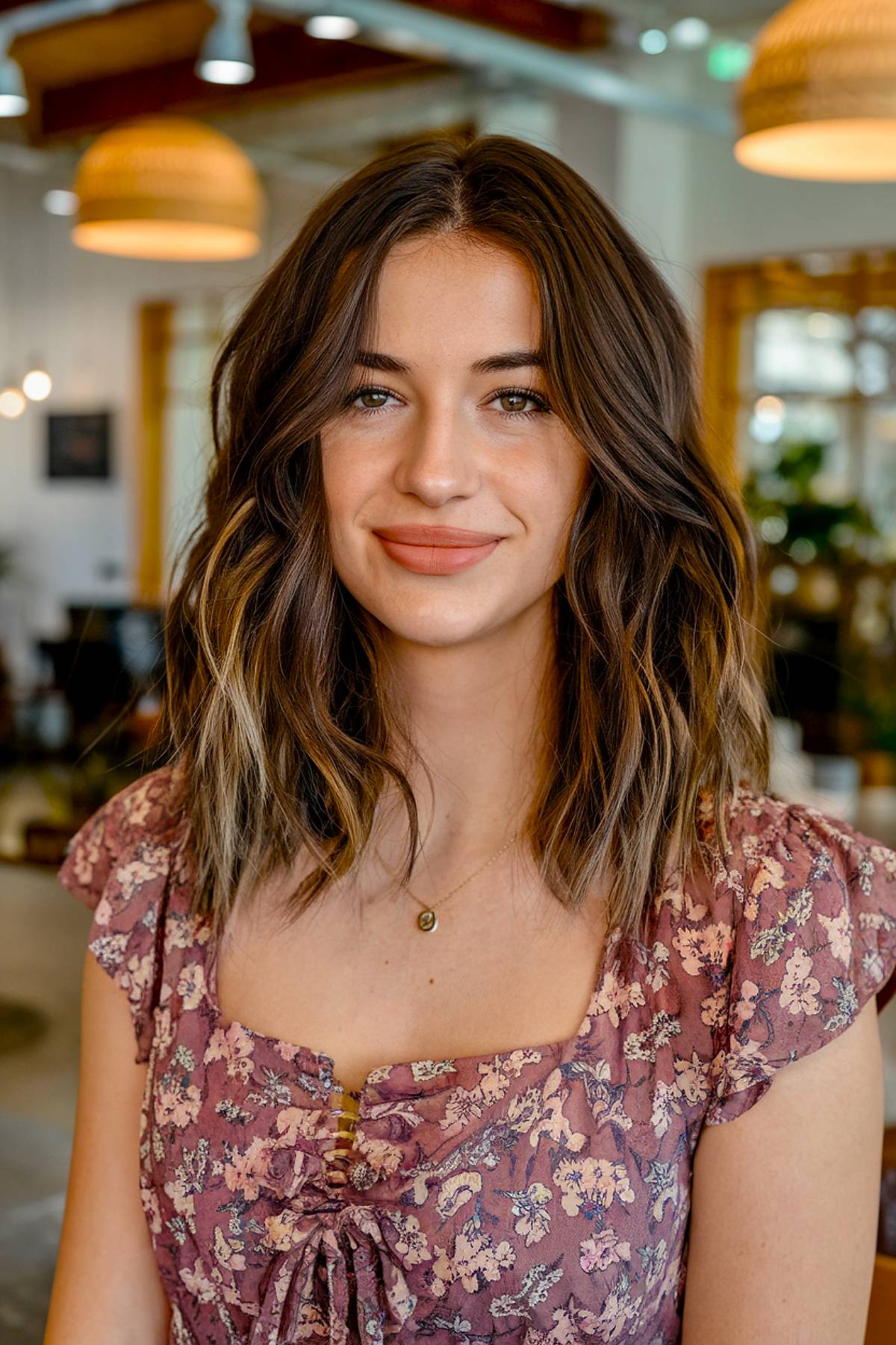 Tendances des coupes de cheveux bruns ondulés et des idées de couleurs pour 2026