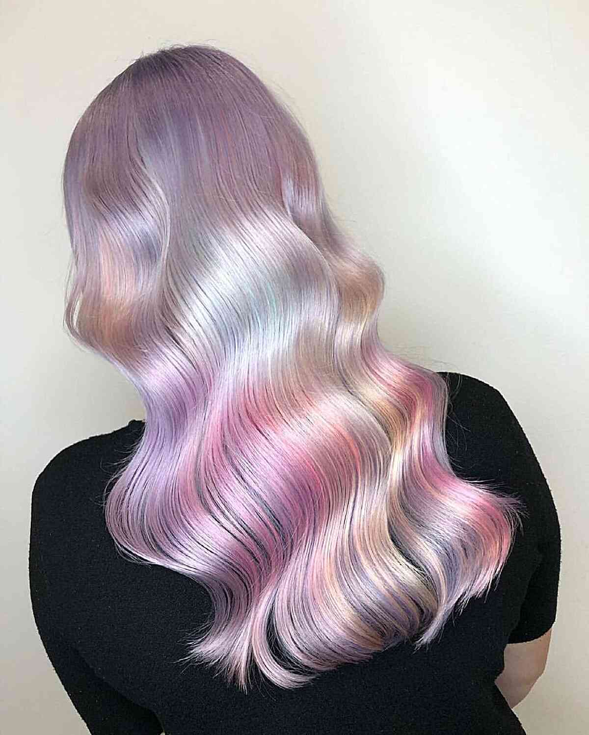 25 idées de couleurs de cheveux barbe à papa tendance pour 2024