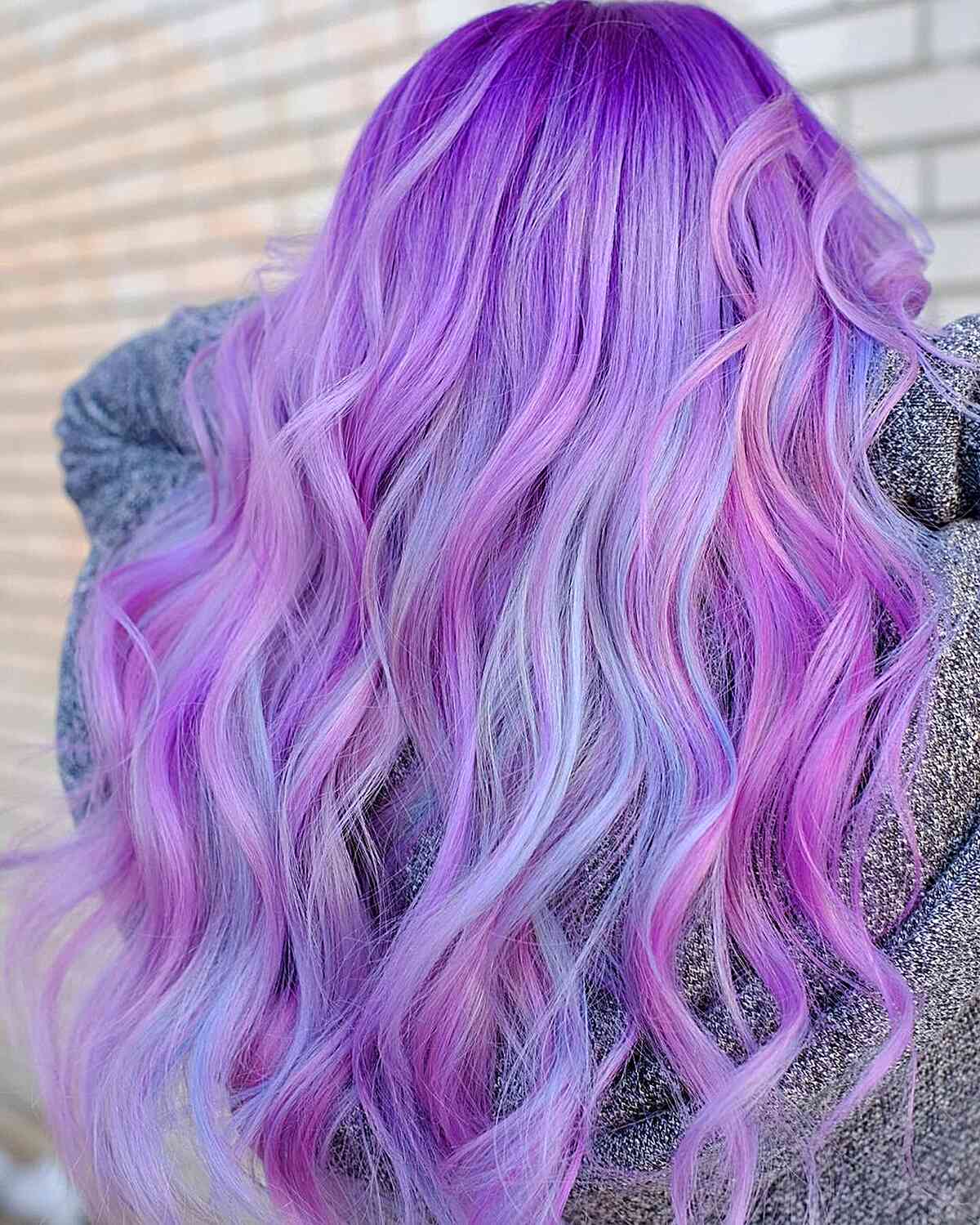 25 idées de couleurs de cheveux barbe à papa tendance pour 2024