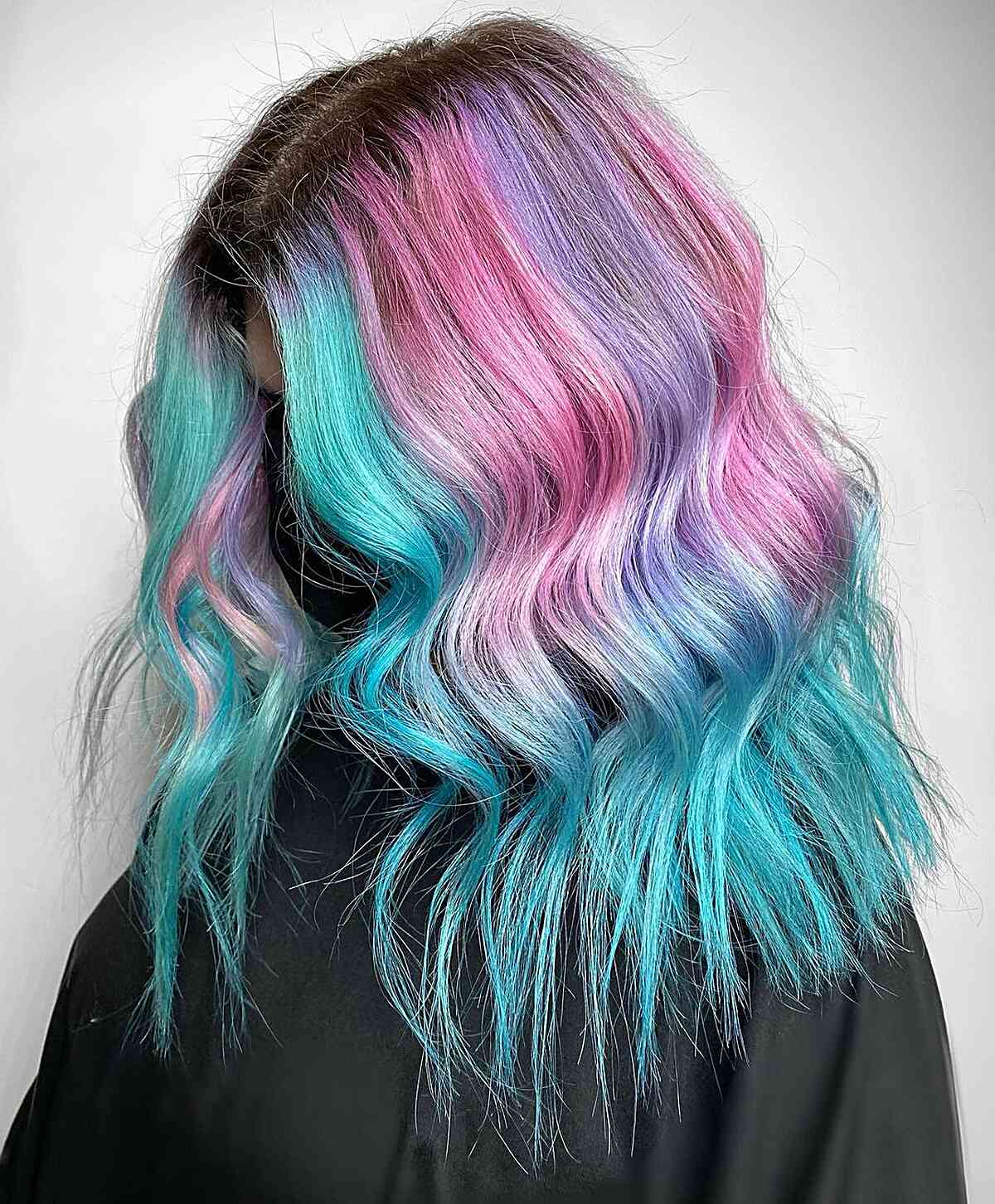 25 idées de couleurs de cheveux barbe à papa tendance pour 2024