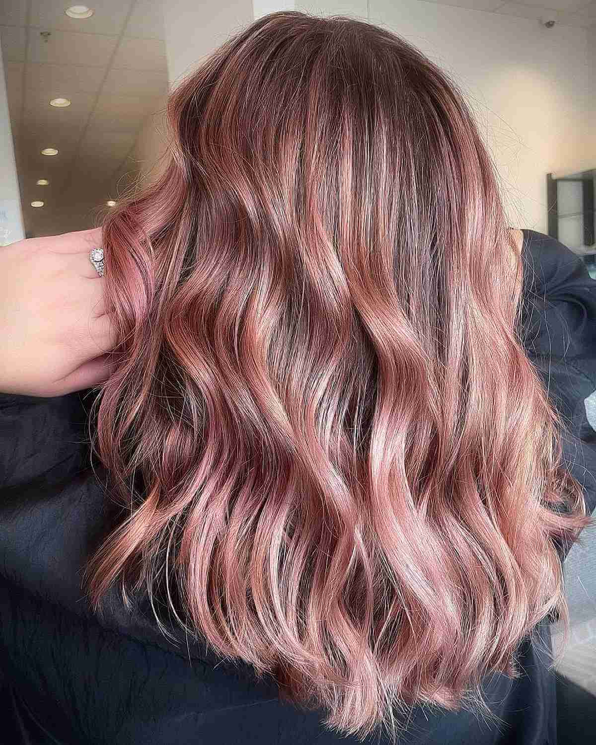 Balayage en or rose :conseils d experts et superbes idées de couleurs de cheveux
