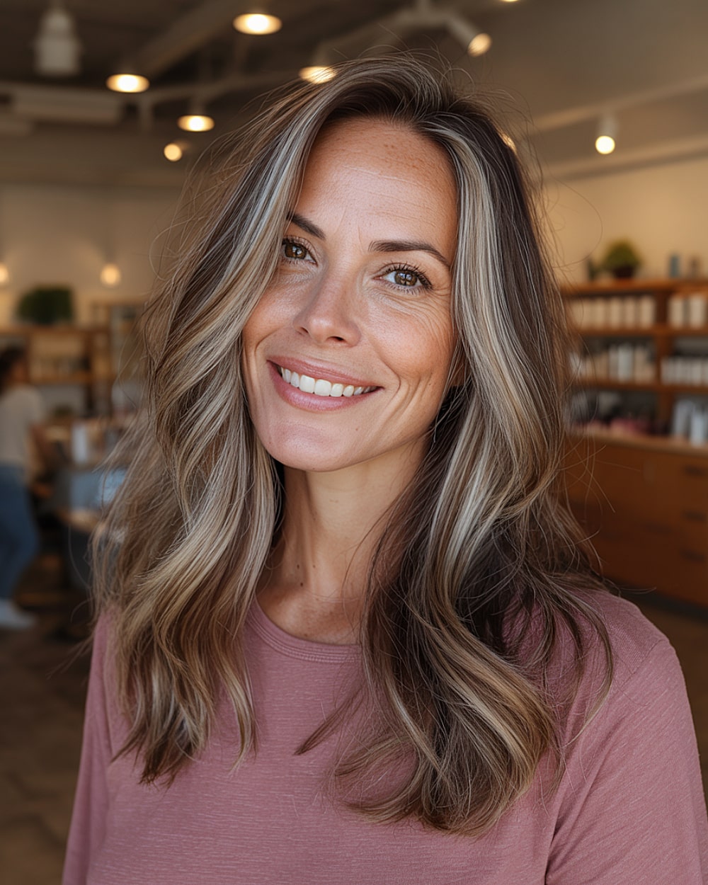 Balayage blond sur cheveux châtain foncé : 20+ transformations époustouflantes 