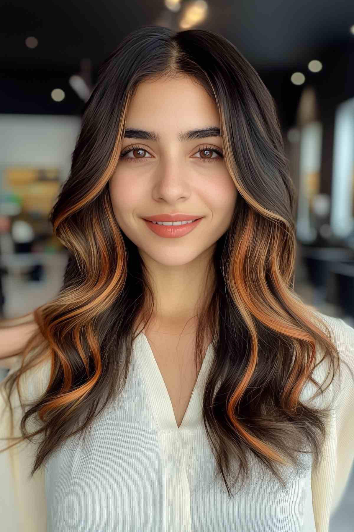 Meilleures couleurs de cheveux d’automne pour les brunes en 2026 :tendances et idées
