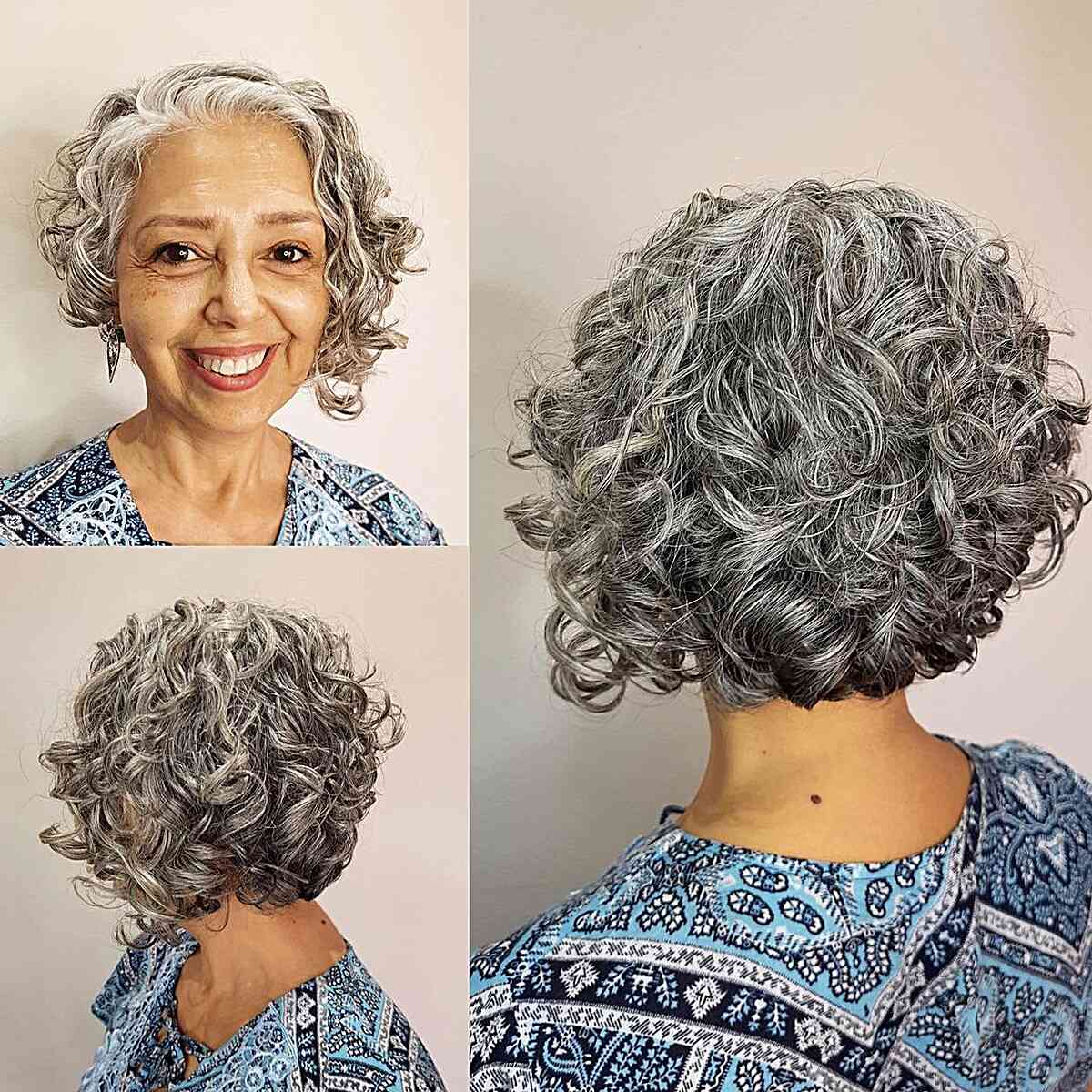 Meilleures coiffures bouclées pour les femmes de plus de 60 ans :28 looks élégants et faciles 