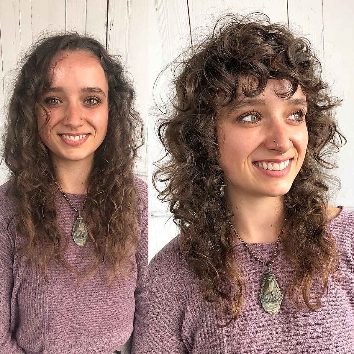 Coupe loup pour cheveux bouclés :style, couches et conseils d experts 