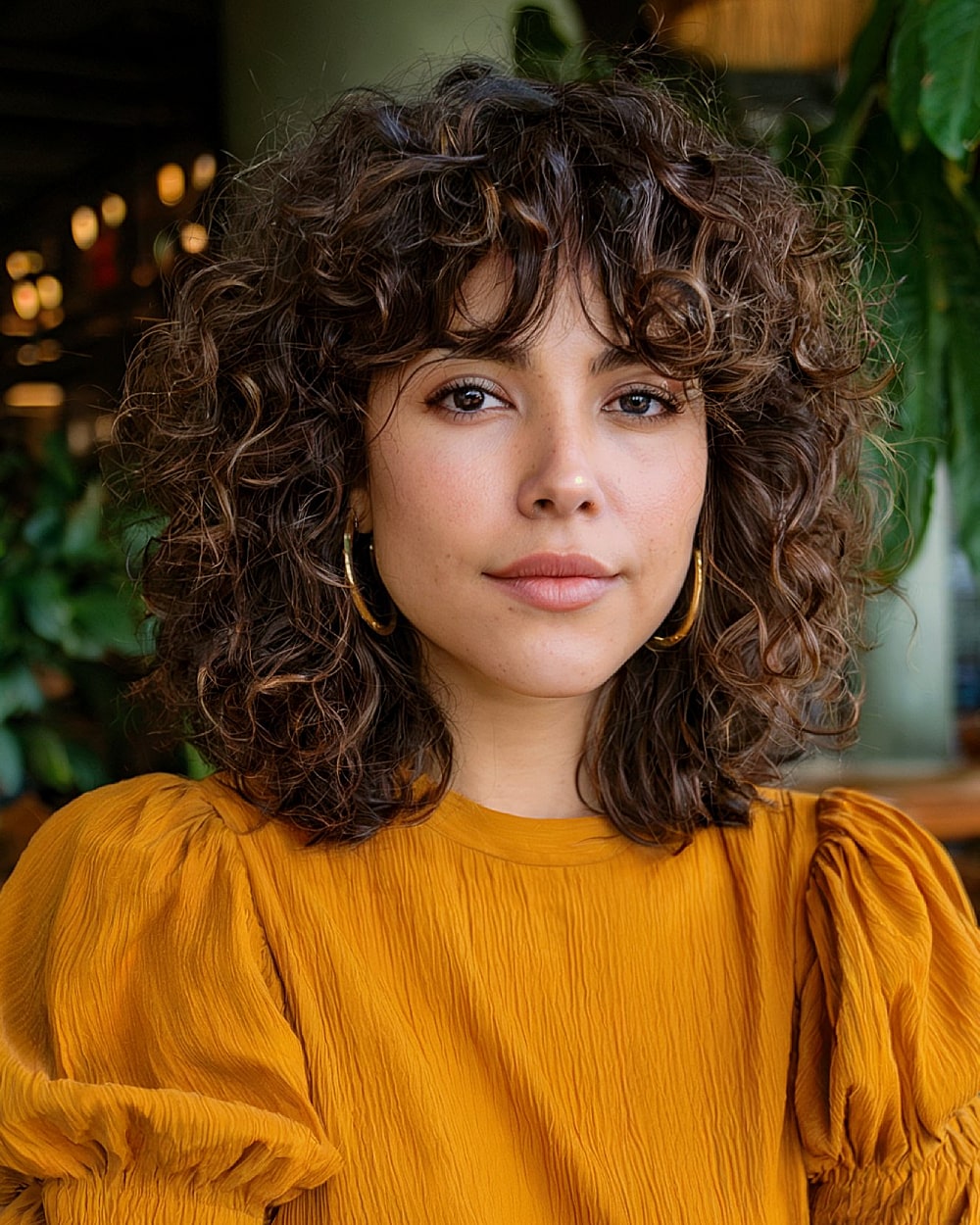 Coupes de cheveux bouclés Shag avec frange :tendances et conseils de style pour 2026 