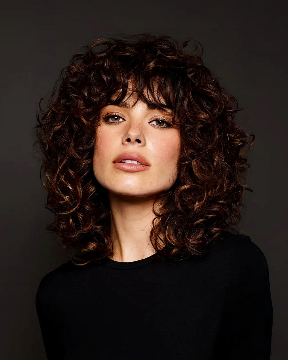 Coupes de cheveux bouclés Shag avec frange :tendances et conseils de style pour 2026 