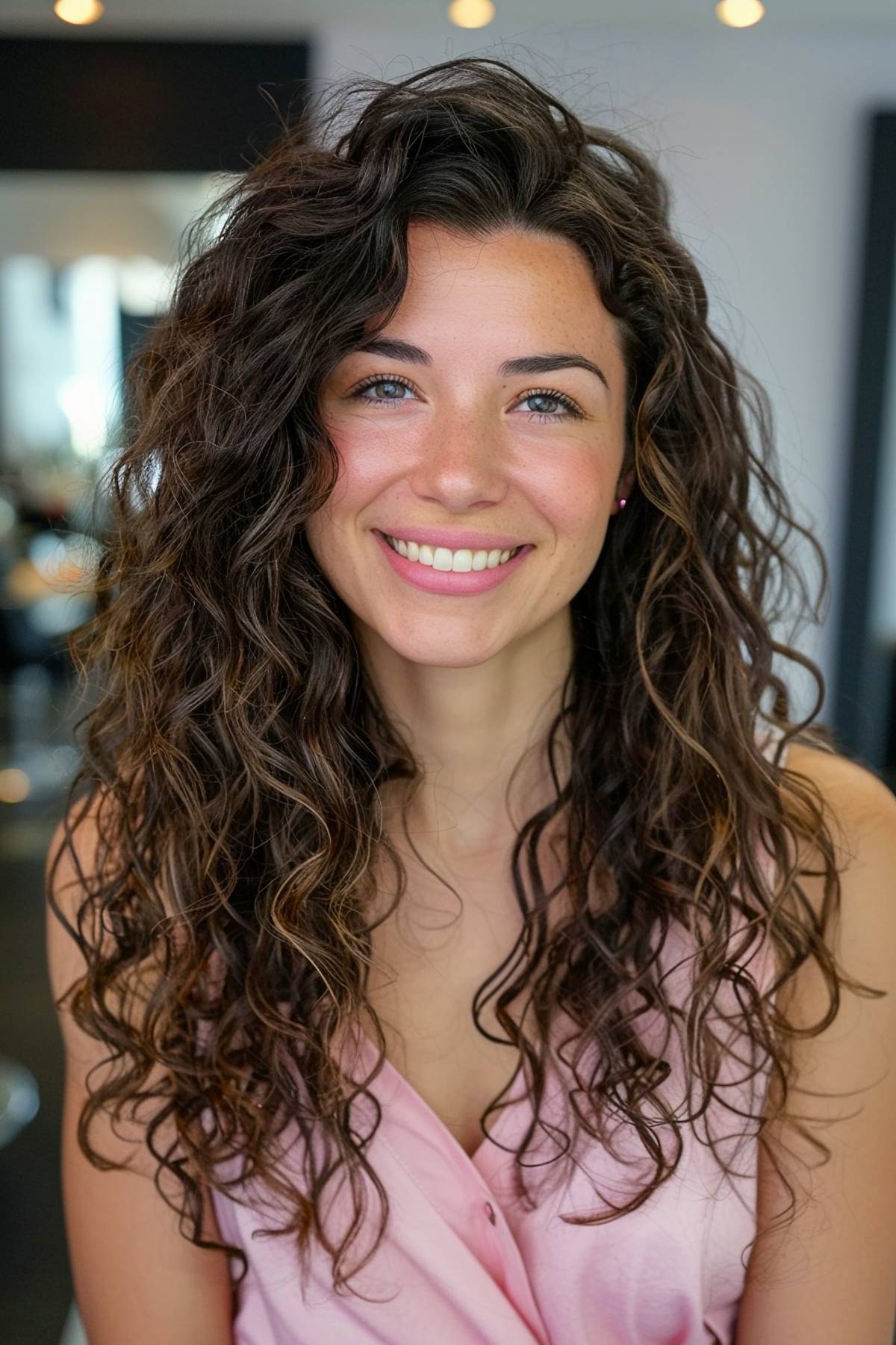 Coupes de cheveux bouclées avec cadrage du visage : 16+ idées pour 2026