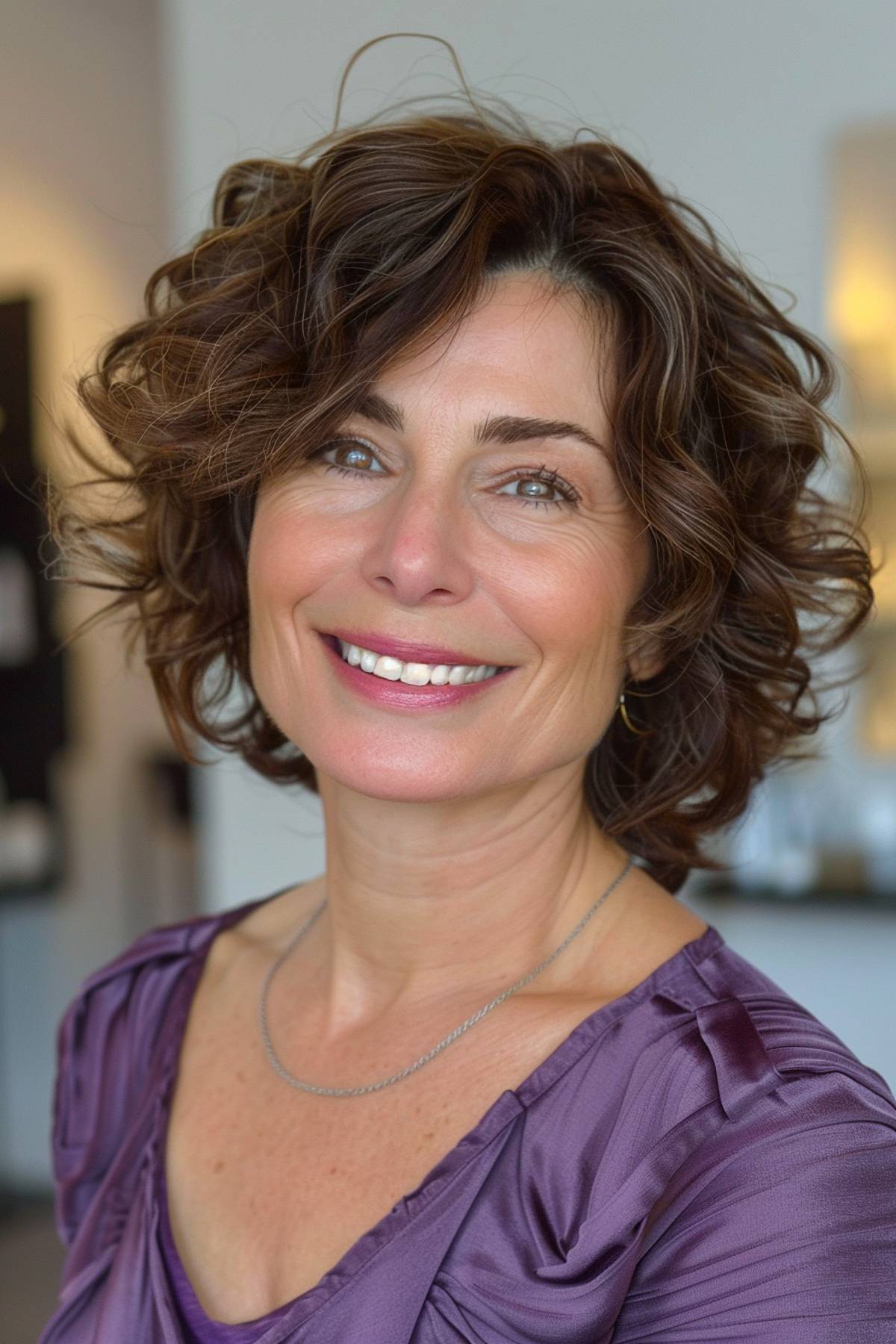 Meilleurs styles de Bob bouclés pour les femmes de plus de 50 ans en 2026