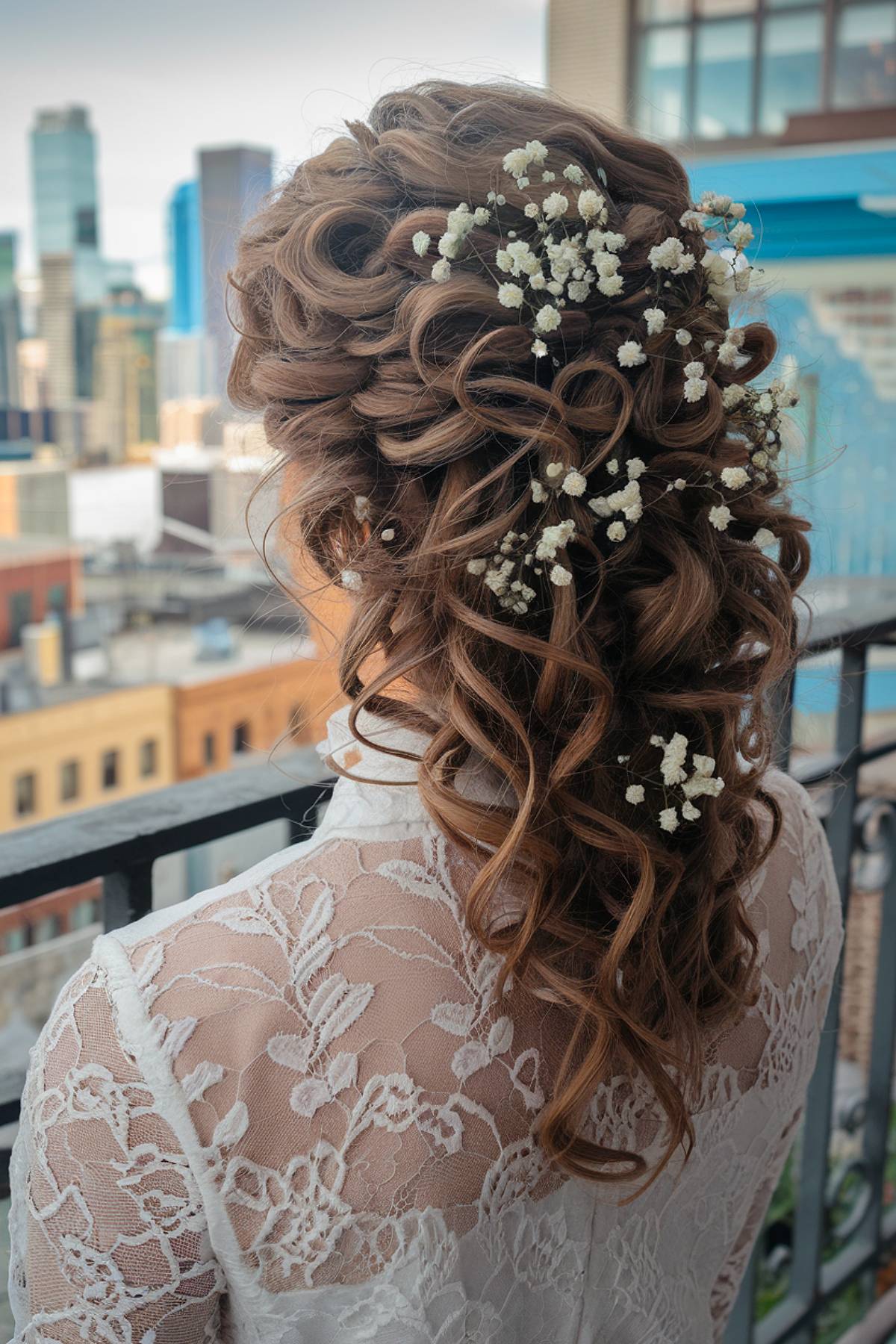 Coiffures de demoiselle d honneur 2026 :17 looks de cheveux bouclés élégants