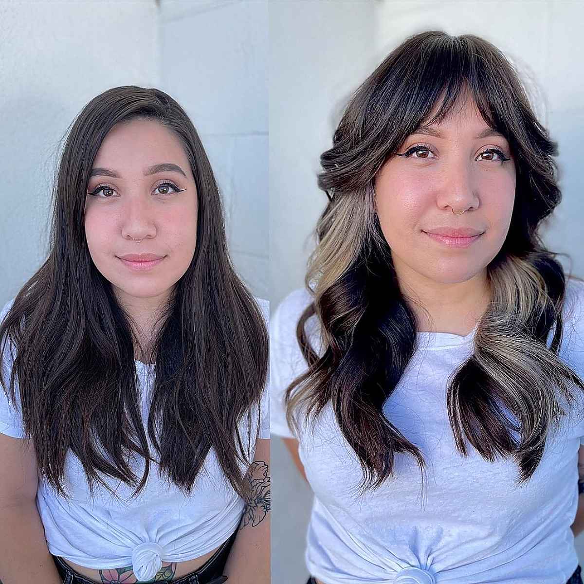 Franges de rideaux et cheveux ondulés :29 idées de coiffure et conseils d experts