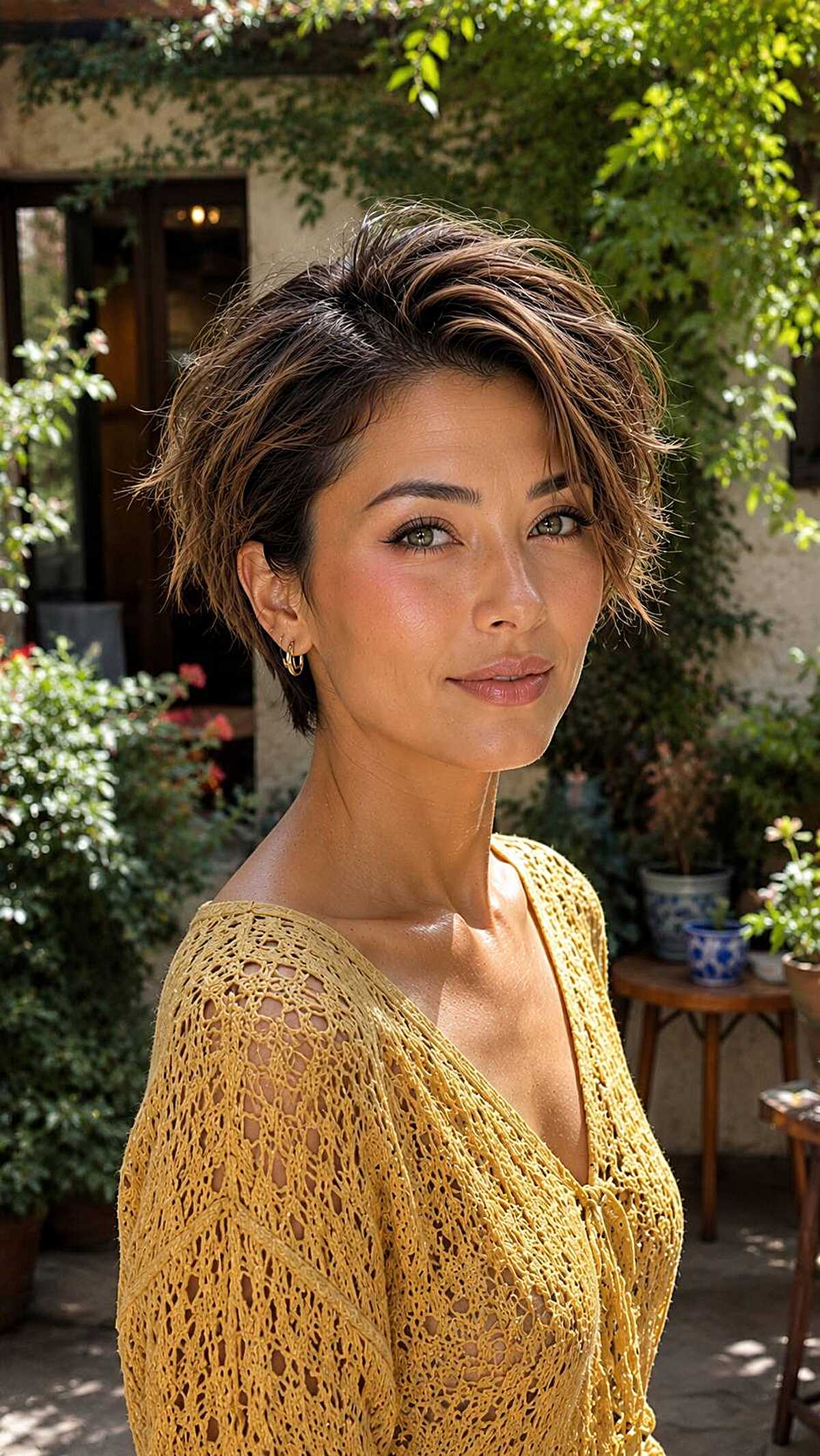 25 eleganta korta frisyrer med sidodelar för att lyfta din look 