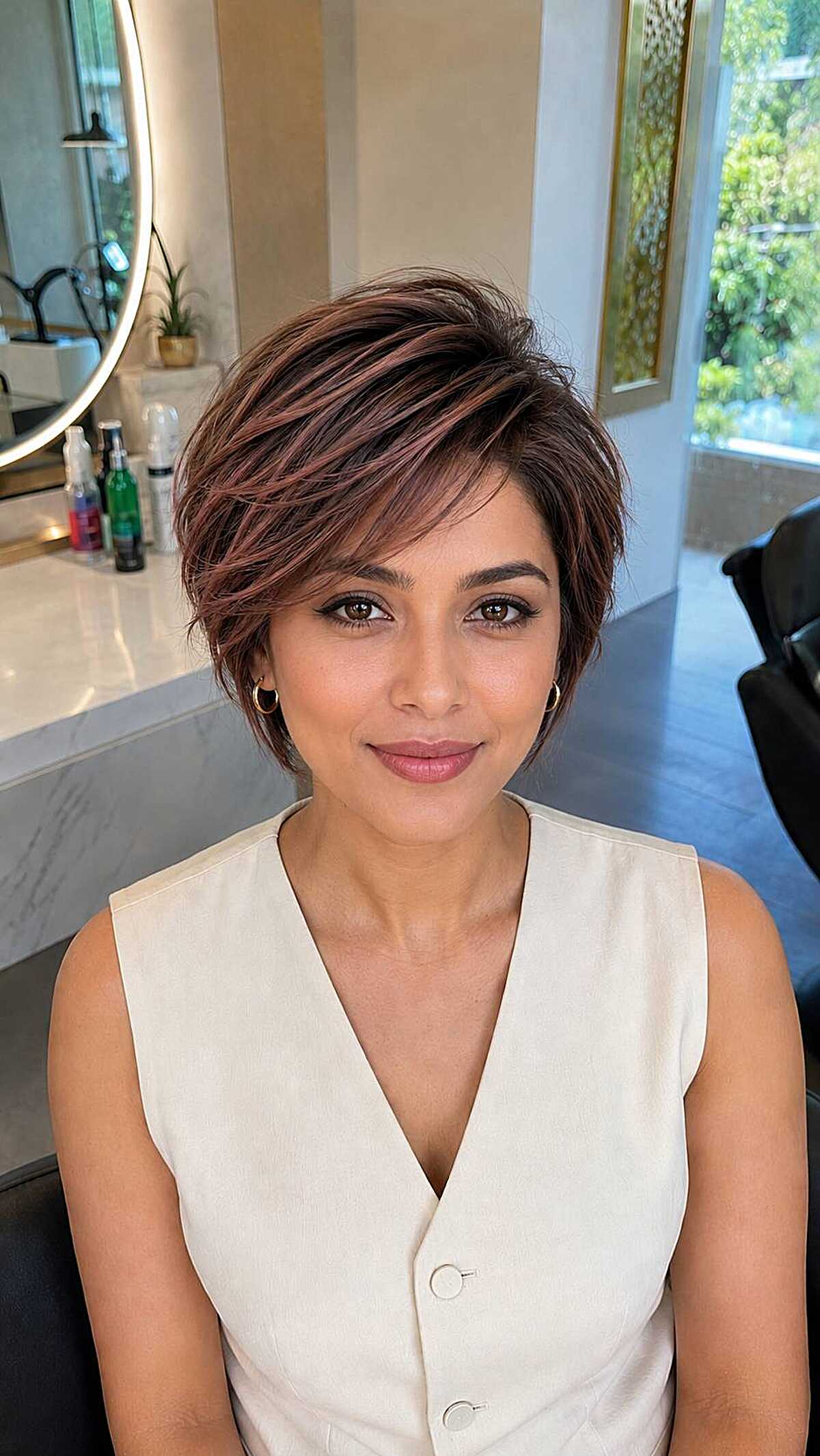25 eleganta korta frisyrer med sidodelar för att lyfta din look 